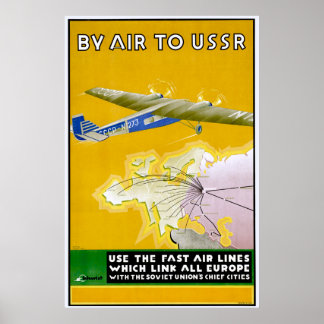 Vintage 1935 Reisposter voor toeristen Poster