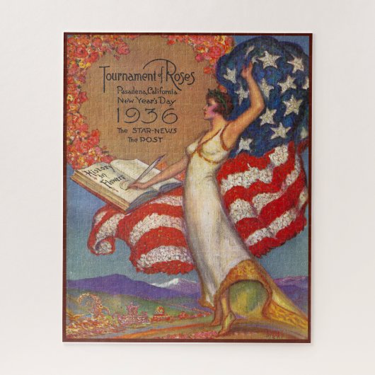 VINTAGE 1936 MAGAZINE HOESJE LEGPUZZEL (Verticaal)