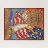 VINTAGE 1936 MAGAZINE HOESJE LEGPUZZEL (Horizontaal)