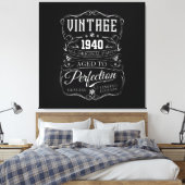 Vintage 1940 canvas afdruk (Insitu (Slaapkamer))
