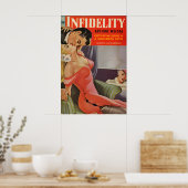 Vintage 1940 Pin-Up Meisje Poster & Canvas (Keuken)