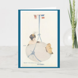 Vintage 1940s Easter Egg Nostalgia Springtime  Kaart