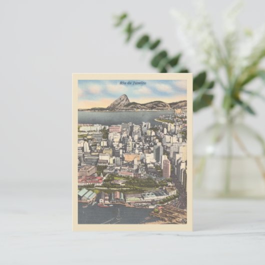 Vintage 1940s - Stad Briefkaart (Staand voorkant)