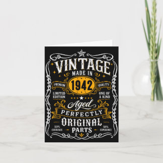 Vintage 1942 85jr 85ste verjaardagscadeaus voor ma kaart
