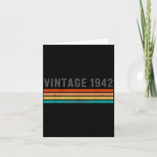 Vintage 1942 Limited Edition - 83rd Birthday Gift  Kaart (Voorkant)