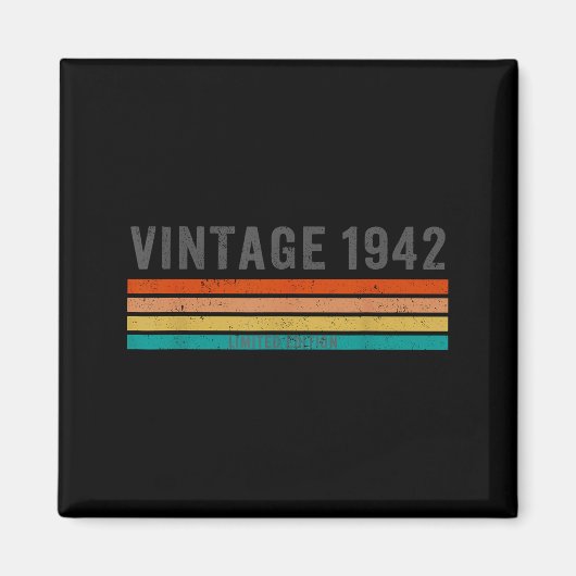 Vintage 1942 Limited Edition - 83rd Birthday Gift  Magneet (Voorkant)