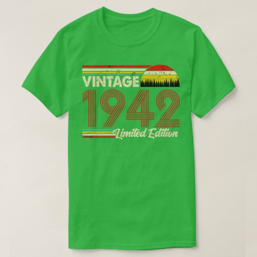 Vintage 1942 Verjaardag Shirt Limited Edition 1942 (Design voorkant)