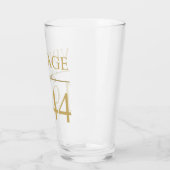 Vintage 1944 80e geboortedag glas (Links)