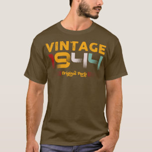 Vintage 1944 Originele onderdelen Familie Verjaard T-shirt
