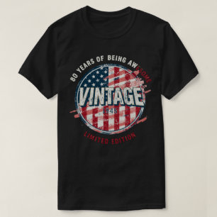 Vintage 1945 80 jaar Limited Edition Gift T-shirt