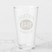 Vintage 1945 80ste verjaardag glas (Achterkant)