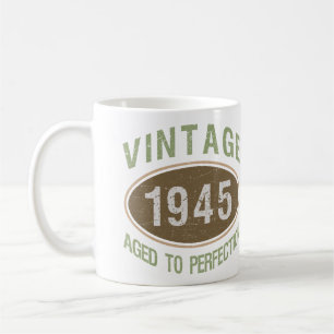 Vintage 1945 80ste verjaardag koffiemok