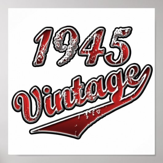 vintage 1945 poster (Voorkant)