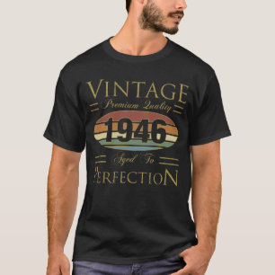 Vintage 1946 80ste verjaardag t-shirt