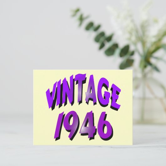 Vintage 1946 briefkaart (Staand voorkant)