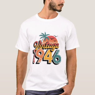 Vintage 1946 Limited Edition Mannen Vrouwen Verjaa T-shirt