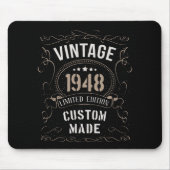 Vintage 1948 Limited Edition op maat gemaakt Muismat (Voorkant)