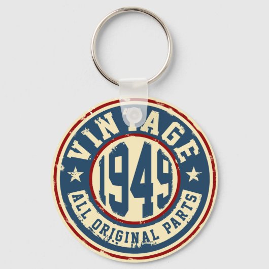 Vintage 1949 Alle oorspronkelijke onderdelen Sleutelhanger (Voorkant)