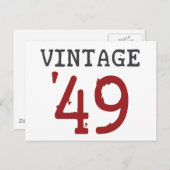 Vintage 1949 briefkaart (Voorkant / Achterkant)