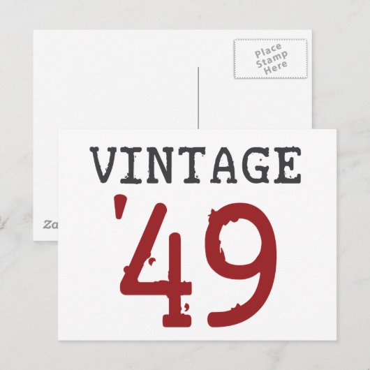 Vintage 1949 briefkaart (Voorkant / Achterkant)