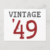 Vintage 1949 briefkaart (Voorkant)