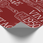 Vintage 1950 A Great Year Cadeaupapier (Hoek)