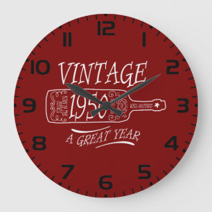 Vintage 1950 Een Geweldig Jaar Grote Klok