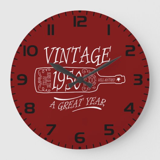 Vintage 1950 Een Geweldig Jaar Grote Klok (Voorkant)
