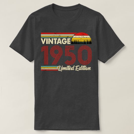 Vintage 1950 Verjaardag Shirt Limited Edition 1950 (Design voorkant)