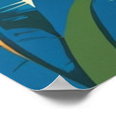 Vintage 1950s Caribbean island life scene  Poster (Hoek)