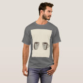 Vintage 1950s Coffee Mugs girl T-shirt (Voorkant volledig)