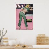 Vintage 1950s Pin-up meisje poster & Canvas Come (Keuken)