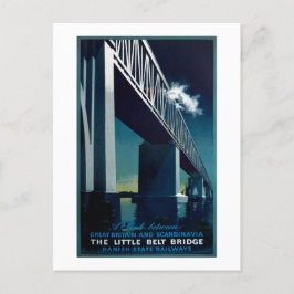 Vintage 1951 Aage Rasmussen Deense staatsspoorwege Briefkaart