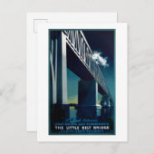 Vintage 1951 Aage Rasmussen Deense staatsspoorwege Briefkaart (Voorkant / Achterkant)