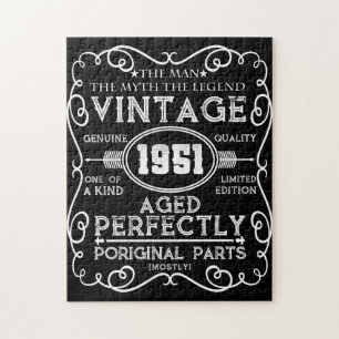 Vintage 1951 Man Myth Legend 70th Birthday Legpuzzel