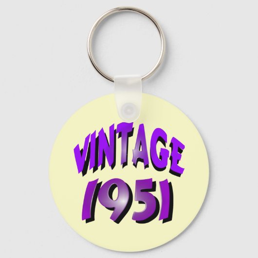 Vintage 1951 sleutelhanger (Voorkant)