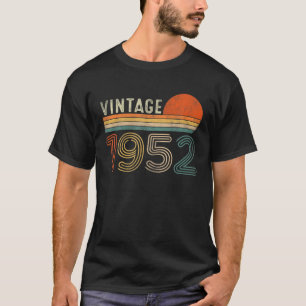 Vintage 1952 70ste verjaardag Mannen Vrouwen 70 ja T-shirt