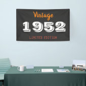 Vintage 1952 Gelimiteerde Oplage 74e Verjaardagsfe Spandoek (Beurs)