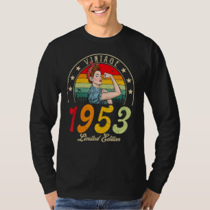 Vintage 1953 1953 69e B Dag 69 jaar oud T-shirt