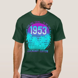 Vintage 1953 68ste Verjaardag Esthetische Sunset P T-shirt