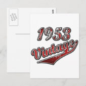 vintage 1953 briefkaart (Voorkant / Achterkant)