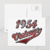 vintage 1954 briefkaart (Voorkant / Achterkant)