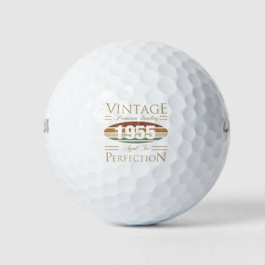 Vintage 1955 70ste verjaardag golfballen (Voorkant)