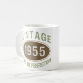 Vintage 1955 70ste verjaardag koffiemok (Voorkant links)