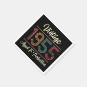 Vintage 1955 70ste verjaardag servet (Hoek)