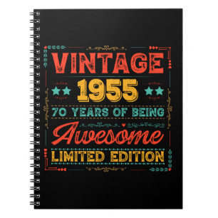 Vintage 1955 Made in 1955 70ste verjaardag 70 jaar Notitieboek