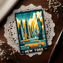 Vintage 1955 New York City Silhouette