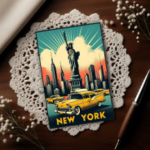 Vintage 1955 New York City Silhouette