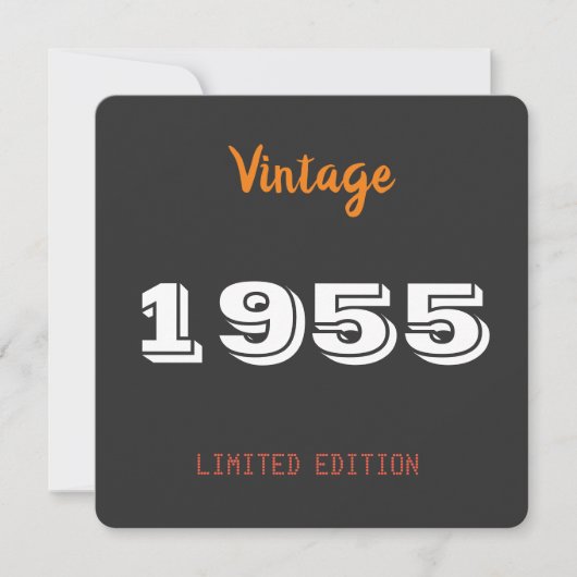 Vintage 1955 – Persoonlijk 70-jarig verjaardagsfee Kaart (Voorkant)