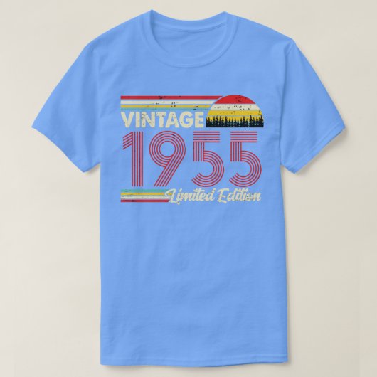 Vintage 1955 Verjaardag Shirt Limited Edition 1955 (Design voorkant)